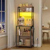 VASAGLE Küchenregal mit LED-Beleuchtung, Standregal mit Produktbild-Vorschau 8