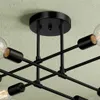 52cm Deckenleuchten 8 Flammig Retro Deckenlampe Schwarz Produktbild-Vorschau 2