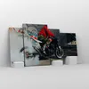 Bild auf Leinwand - Leinwandbild - Motorrad motorradfahrer Produktbild-Vorschau 4