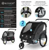 KESSER® Kinderanhänger Fahrradanhänger Sport-RX 2 in 1 Produktbild-Vorschau 2