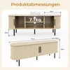 TV-Schrank mit Relief-Oberfläche, Spanplatte, ovaler Produktbild-Vorschau 4