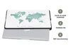 MuchoWow® Laptop Hülle 14 ZollWeltkarte - Grün - Zitat - Produktbild-Vorschau 4