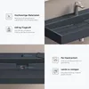 doporro Colossum19 Waschbecken Mineralguss matt Anthrazit Produktbild-Vorschau 6