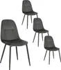 EUGAD 4er Set Esszimmerstühle, Samtbezug, Polsterstuhl aus Produktbild-Vorschau 1