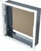 A white and gray metal recessed housing unit with a brown fiberboard backing. Podgląd zdjęcia produktu