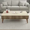 Skye Decor, Hochwertiger Couchtisch, Walnuss & Travertin, Produktbild-Vorschau 2