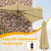 Angel Living 250cm Halbrund Sonnenschirm, Produktbild-Vorschau 9