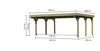 Doppelcarport Classic 1 Holz Überdachung Unterstand Produktbild-Vorschau 2