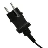 A close-up of a black electrical plug with two metal prongs. Anteprima dell’immagine prodotto