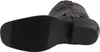 The sole of a black leather boot is shown from a low angle against a white background. Voir les images du produit