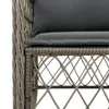 Möbel 9-tlg. Garten-Essgruppe mit Kissen Grau Poly Rattan Produktbild-Vorschau 5