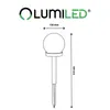 LUMILED solárne LED guľové svetlo pre vonkajšiu záhradu so Náhľad obrázku produktu 5
