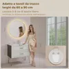 S'AFIELINA Specchio da bagno LED Rotondo 70cm, touch, Anteprima dell’immagine prodotto 2
