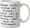Mr. & Mrs. Panda Kaffeetasse Spruch Schwimmen Pfade - Weiß Produktbild-Vorschau 1