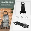 HOMCOM 2 in 1 Lastenanhänger Einkaufstrolley für Produktbild-Vorschau 5
