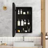 MODFU Stijlvolle spiegelkast voor de badkamer met metalen Productafbeelding-voorbeeld 2