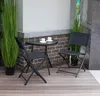 Halbrunder Couchtisch aus Glas für Balkon, Terrasse, Produktbild-Vorschau 2