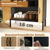 Credenza in rattan COSTWAY, mobile buffet boho, mobile Anteprima dell’immagine prodotto 7