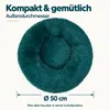 IvoQ Hundebett Donut - Katzenbett - Weiches Plüsch - Produktbild-Vorschau 5