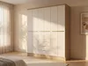 Kleiderschrank mit 6 Türen & 3 Schubladen - 180 cm - Beige Produktbild-Vorschau 2