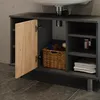 Toaletní stolek pro umyvadlo Vicco Fynn Antracit/zlatý dub Náhled obrázku produktu 5