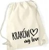Huuraa Turnbeutel Kraków my love 12 Liter Natural Baumwolle Produktbild-Vorschau 1