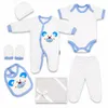 Set regalo Blue Eyes Baby da 6 pezzi, 100% cotone, Anteprima dell’immagine prodotto 1