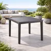 Gartentisch King Eckig Anthrazit 79x79x72cm Rattan-Optik Wetterfest Voir les images du produit