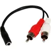 StarTech.com 15cm Audio Kabel 3,5mm Klinke auf 2x RCA/Cinch Produktbild-Vorschau 1