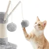 A cat playing with a cat tree. Produktbild-Vorschau