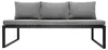 home24 Loungeset - 3-teilig - Eisen / Webstoff - Grau / Produktbild-Vorschau 7