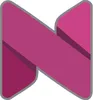 A stylized pink 'N' logo with a gray border on a white background. Produktbild-Vorschau