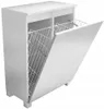 KOMODA ŁAZIENKOWA 60 z koszem kosz na pranie biały mat 60cm Podgląd zdjęcia produktu 2