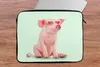 MuchoWow® Laptop Hülle 17 Zoll Laptoptasche Schwein - Rosa Produktbild-Vorschau 6