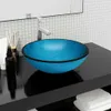 Umywalka ze szkła hartowanego, 42x14 cm, niebieska Podgląd zdjęcia produktu 2