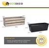 ECODECO Dekoratívna drevená kvetinová debna | Drevená debna Náhľad obrázku produktu 5