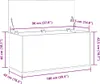 vidaXL Aufbewahrungsbox Artisan-Eiche 100 x 42 x 46 cm Produktbild-Vorschau 8