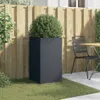 vidaXL Pflanzkübel Anthrazit 42x38x75 cm Stahl Produktbild-Vorschau 3