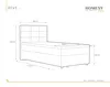 Boxspringbett 90x200, mit Bettkasten, Beige, Matratze und Produktbild-Vorschau 7