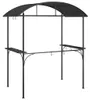vidaXL Grillpavillon mit Seitenregalen Anthrazit Produktbild-Vorschau 4