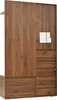 Ensemble vestiaire Fortuna Lai avec miroir - Armoire avec 6 Voir les images du produit 6