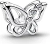 Pandora Mini-Charm Schmetterling Zirkonia Sterling-Silber Produktbild-Vorschau 2