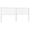 vidaXL Kopfteil Metall Weiß 200 cm - Kopfteil - Kopfteile - Produktbild-Vorschau 2