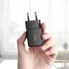 A hand holds a black USB wall charger. Anteprima dell’immagine prodotto