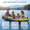 Gommone COSTWAY per 3 persone, imbarcazione gonfiabile con Anteprima dell’immagine prodotto 4