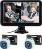 Baby Auto Kamera, Dual Channel 7" 1080P Baby Monitor mit IR Produktbild-Vorschau 3