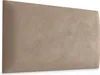 A close-up view of a textured, taupe-colored headboard against a white background. Podgląd zdjęcia produktu