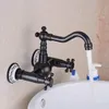 Retro Wandarmatur 360° Drehbar - Doppelhebel - Antik Produktbild-Vorschau 2