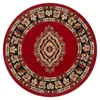 Tapiso Teppich ATLAS Rund orientalisch Medaillon rot Produktbild-Vorschau 2
