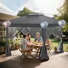 JOIEYOU Faltpavillon 3x3m Pop Up Pavillon 4x4m Dach, Produktbild-Vorschau 12